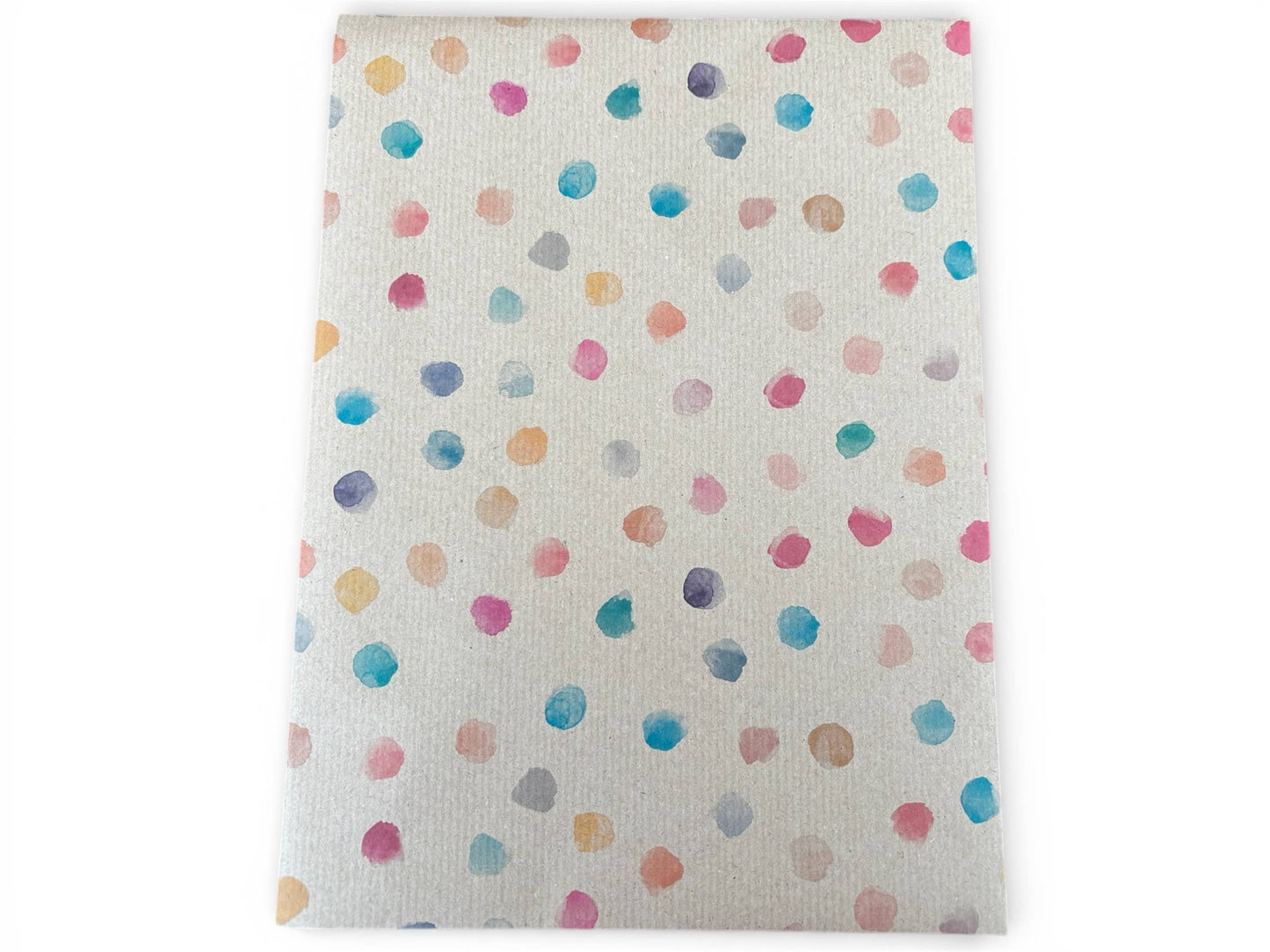 Colour Spots Recycled Kraft Wrapping Paper Gift Wrap