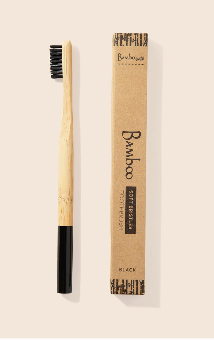 Adult Bamboo Toothbrush - Black