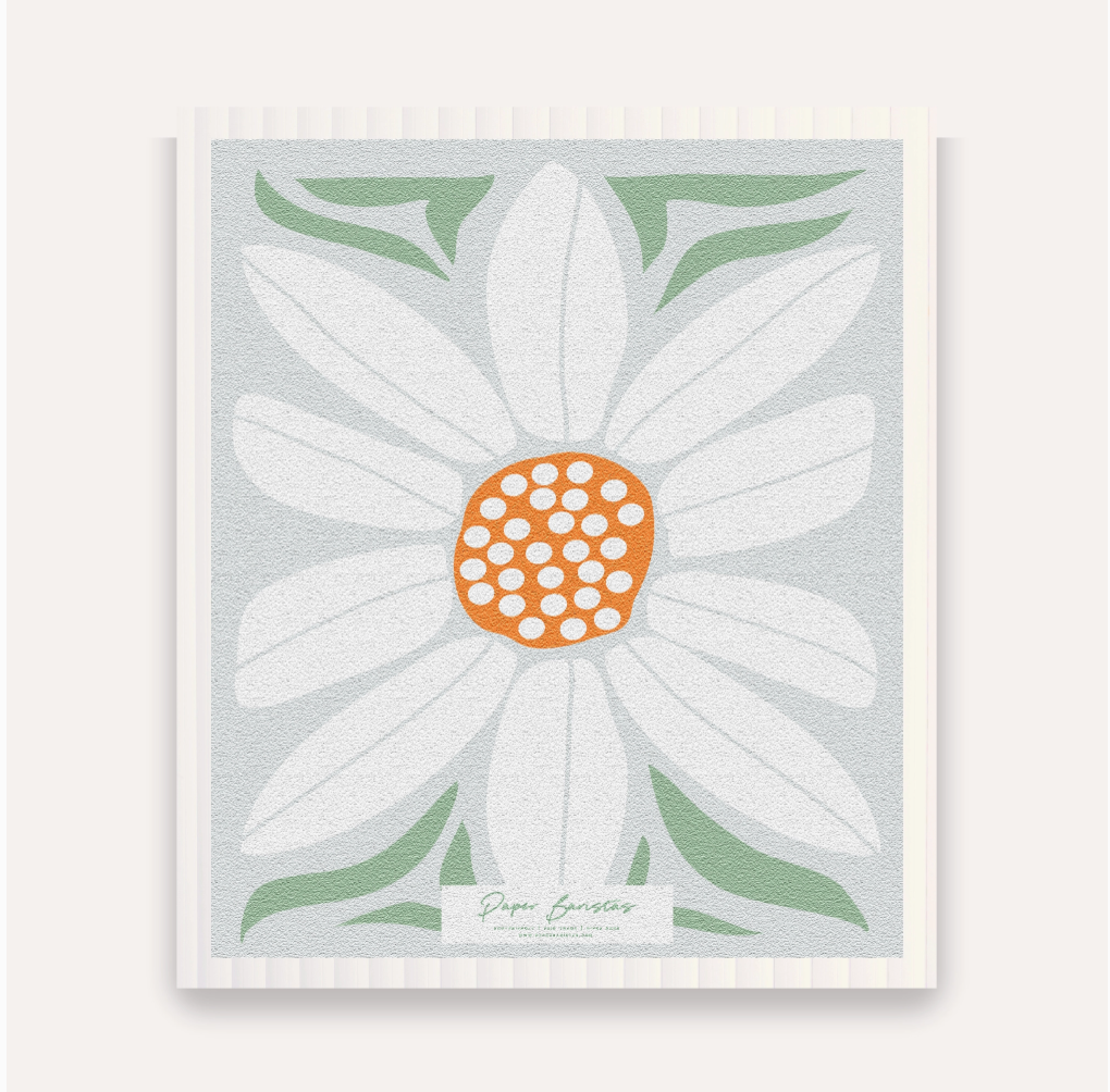 Swedish Dishcloths Set of Three: Daisy Combo