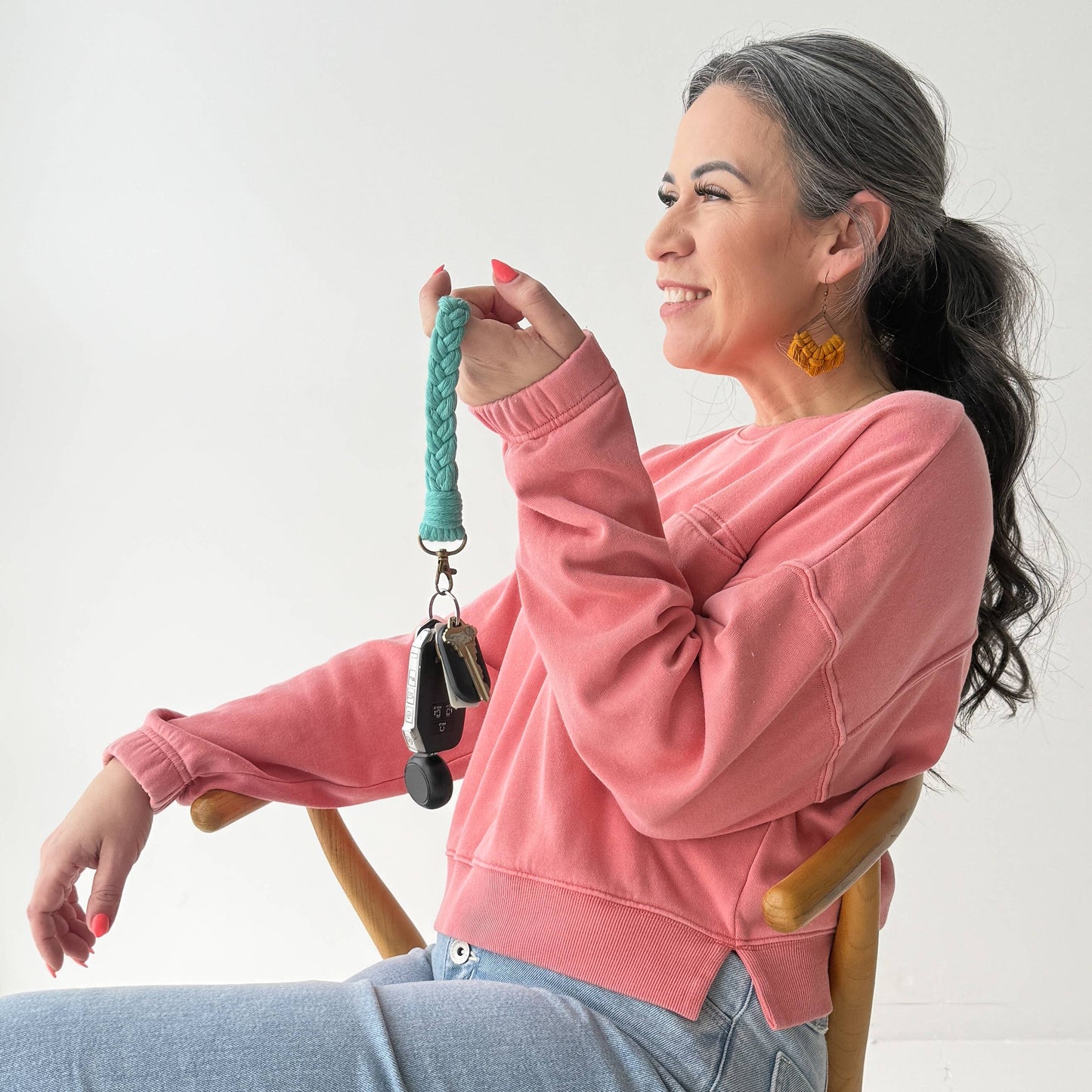 Macrame Key Wristlets - Brights (5) Pack