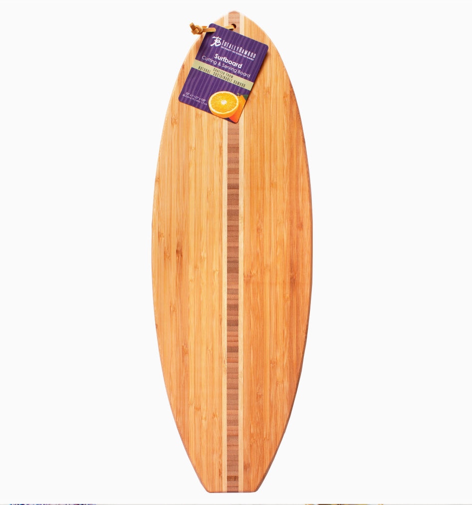 Surfboard Shaped Cutting Board