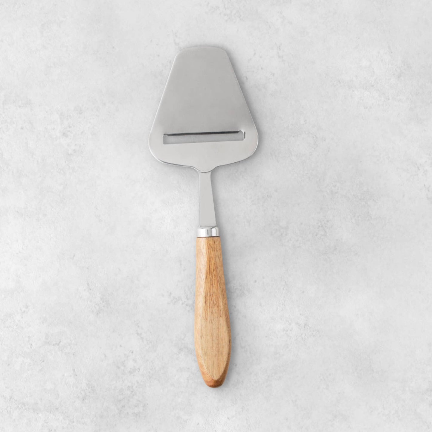 Acacia and Stainless Steel Hard Cheese Plane Slicer