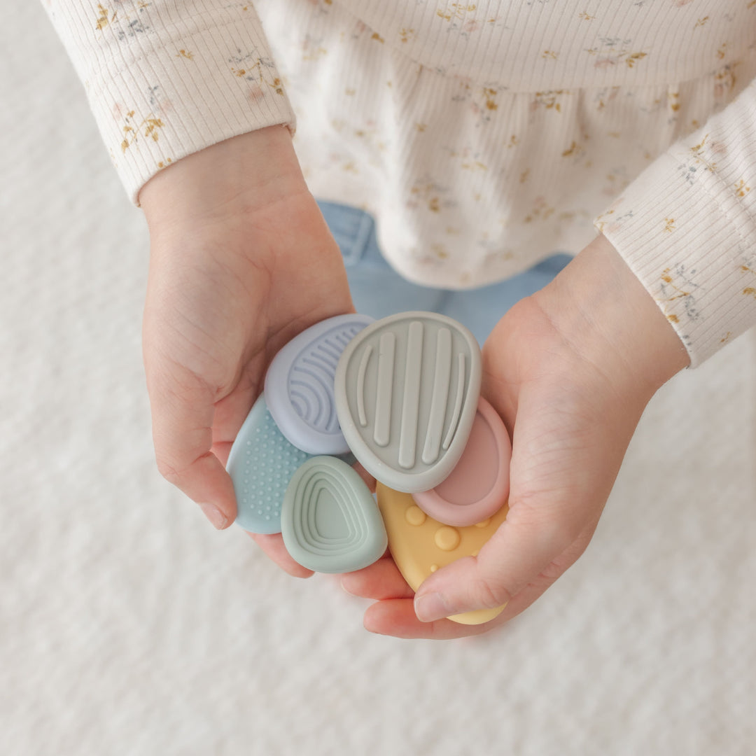 Worry Stones for Kids – Sensory Fidget Set (6 Pack)