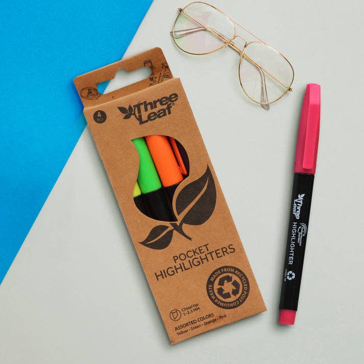 Highlighters: Pack of 4 - Assorted Color