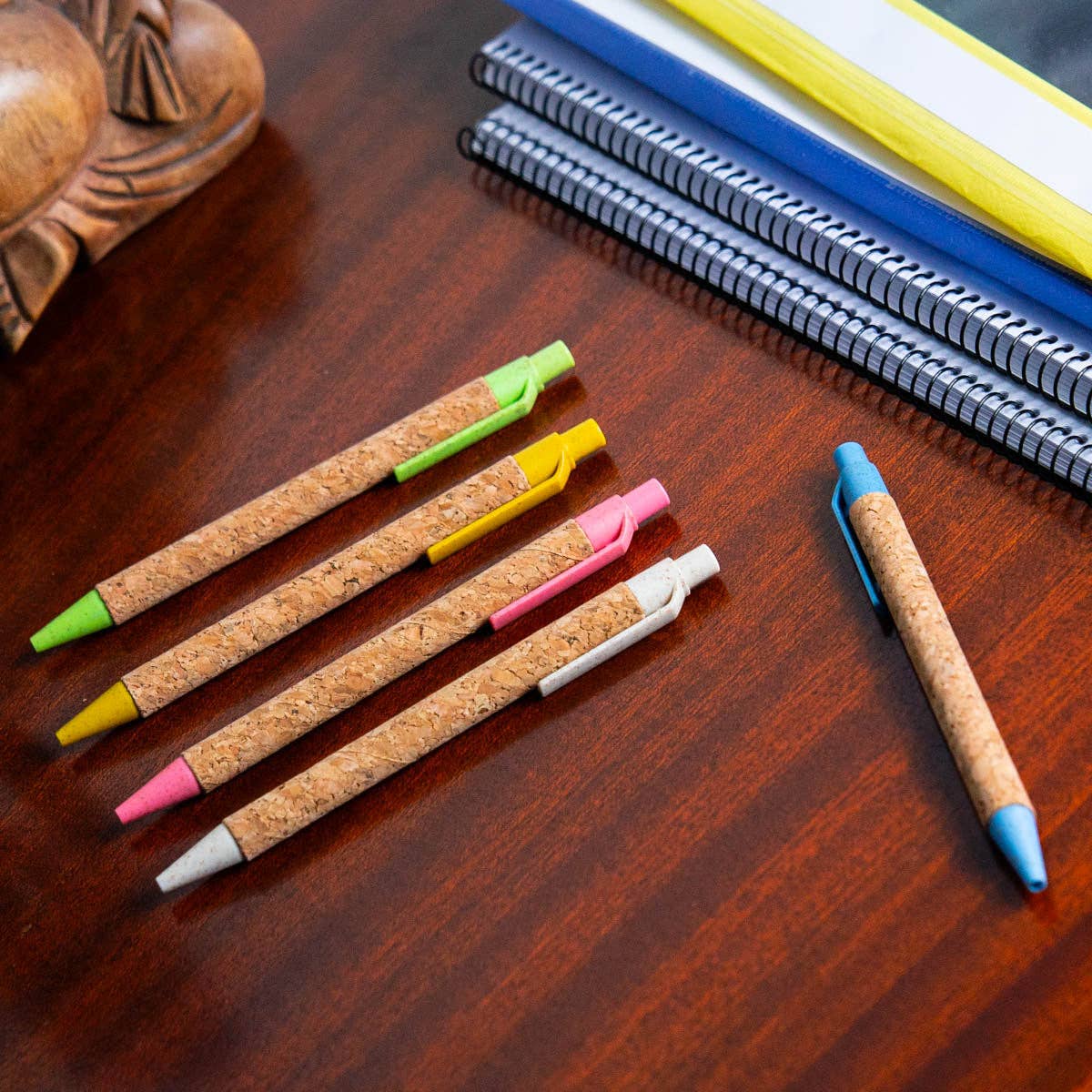 Cork Ballpoint Pens - Eco-Friendly Set of 5