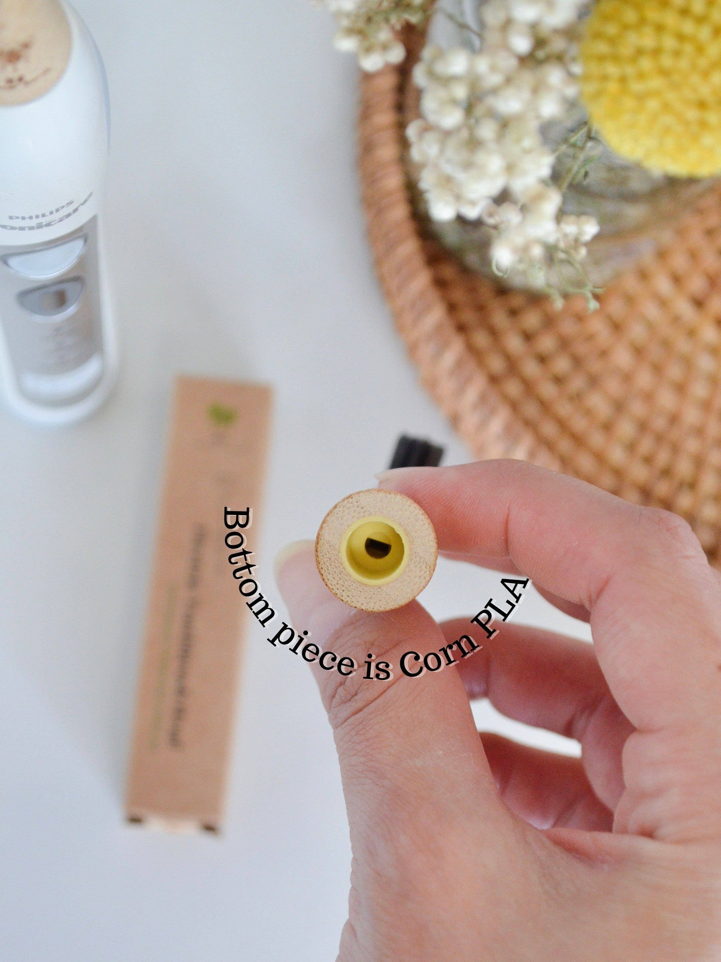 4-Pack Bamboo Electric Toothbrush Heads- Sonicare Compatible