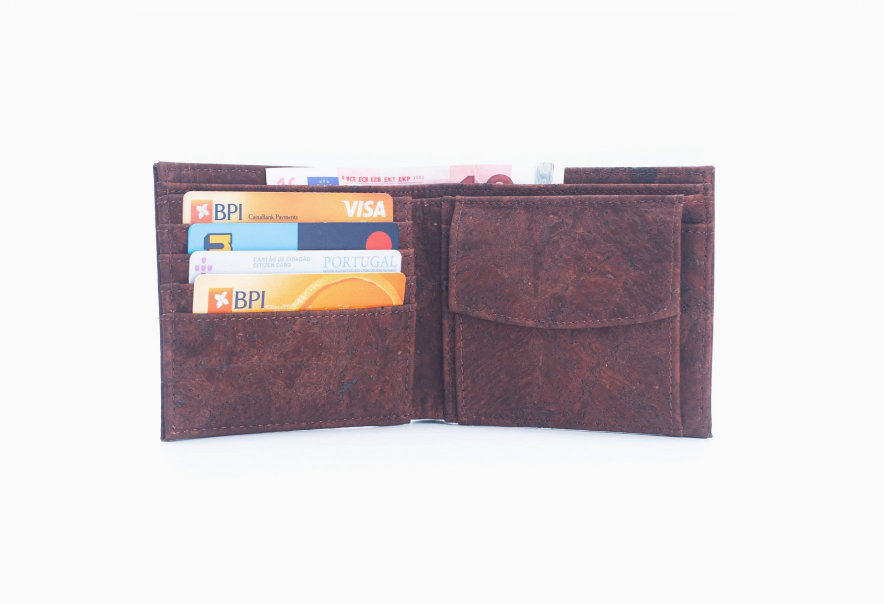 Dark Brown Cork Men's Wallet