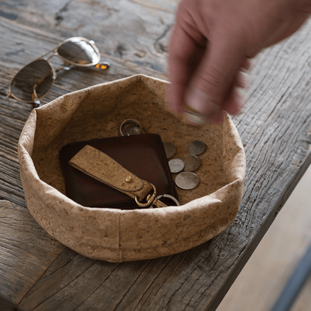 'Adjust-A-Bowl' Cork Fabric Catch-All Bowl, Small