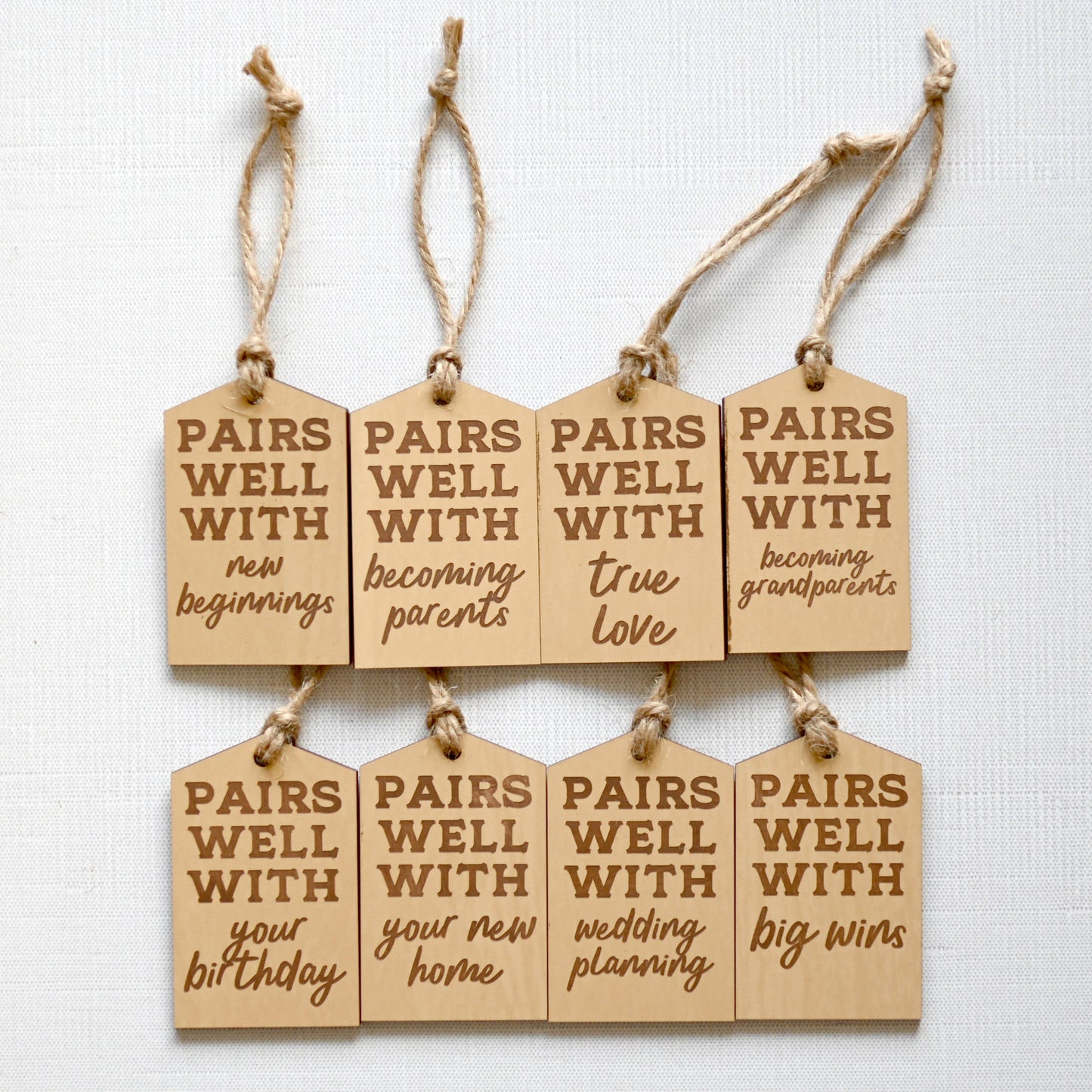 Pairs Well With Late Night Online Shopping Bottle Tag